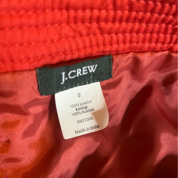 J Crew Leather skirt - Picture 9 of 11